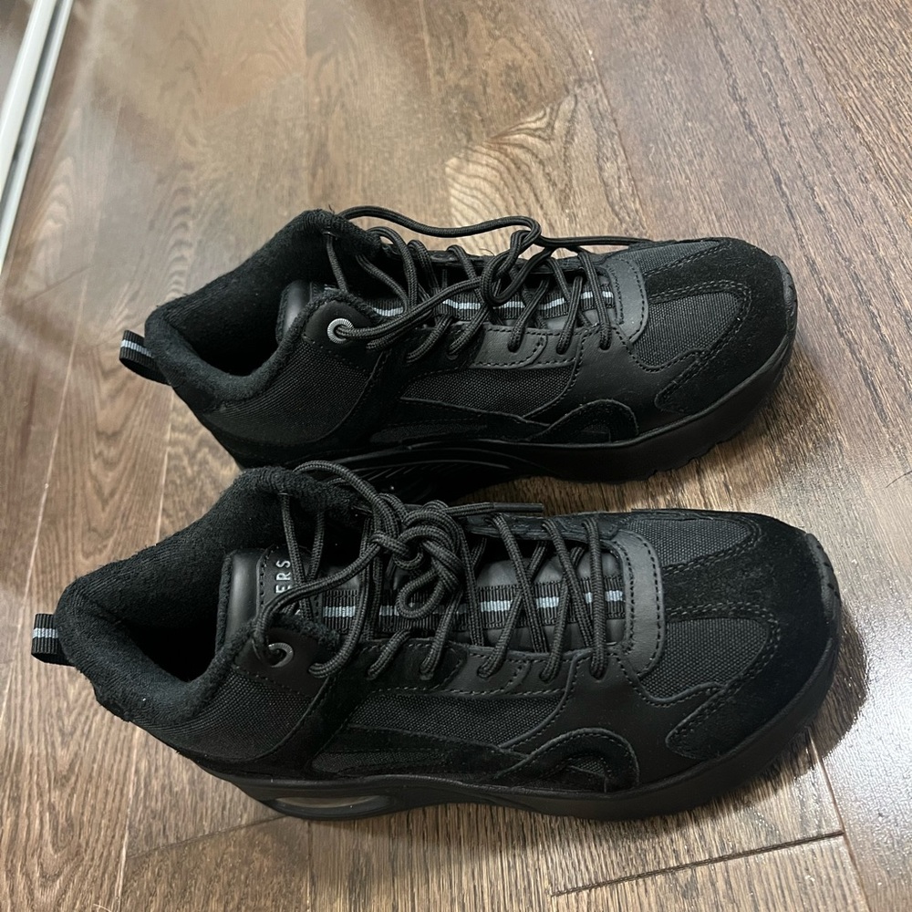 Skechers Black Combat Boots